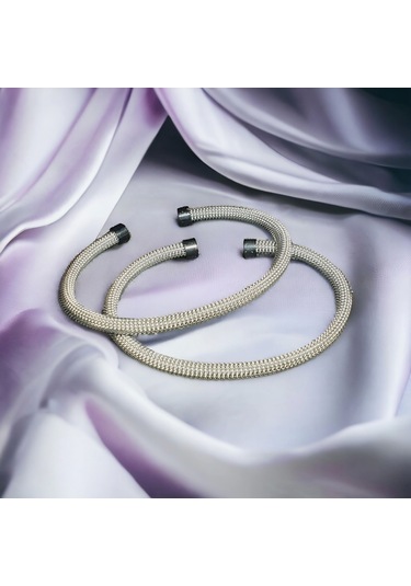 Kesebe Unisex Kadın/erkek Esnek Bijuteri Bileklik-gümüş Renkli Çok Renkli