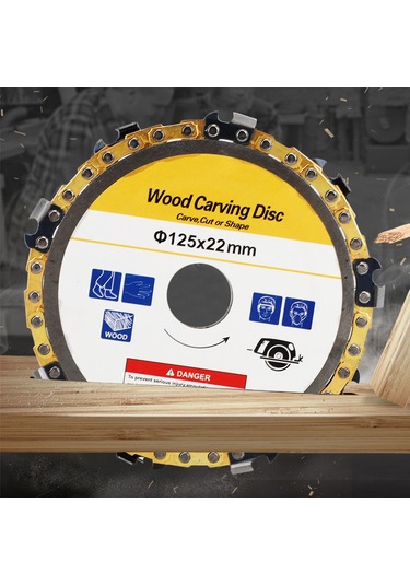 Singree 125mm Açımlı Taşlama Zincir Diski - Ahşap, Levha, Metal Kesim Ve Zımpara İçin Uyumlu Değiştirme Aksesuarı 22mm Çap