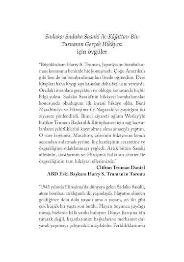 Sadako: Sadako Sasaki ile Kağıttan Bin Turnanın Gerçek Hikayesi