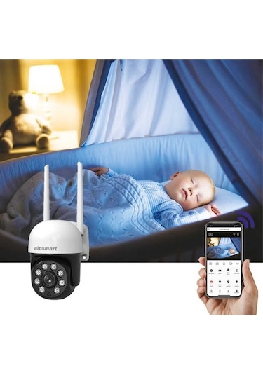 Alpsmart Ats690 2mp 360º Wi-fi Akıllı Dome Kamera Hareket Algılamalı