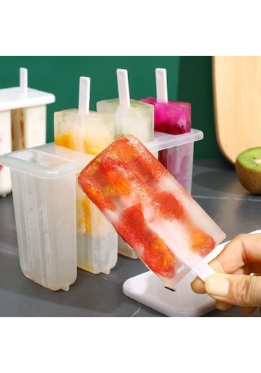 Jms Güvenli Buz Lolly Kalıpları Gıda Sınıfı Bpa İçermeyen Buz Küpleri Yapımı Beyaz
