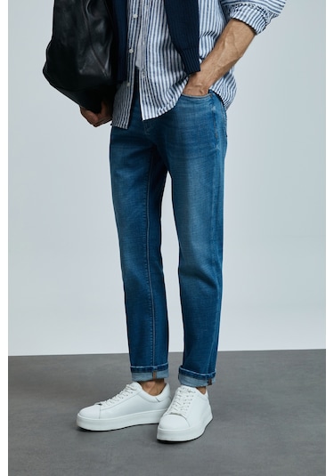 Lufian Gerardo Smart Jean Erkek Pantolon Regular Fit Mavi Mavi 111200202100300 Mavi Lufian Gerardo Smart Jean Erkek Pantolon Regular Fit Mavi Mavi 111200202100300 Mavi