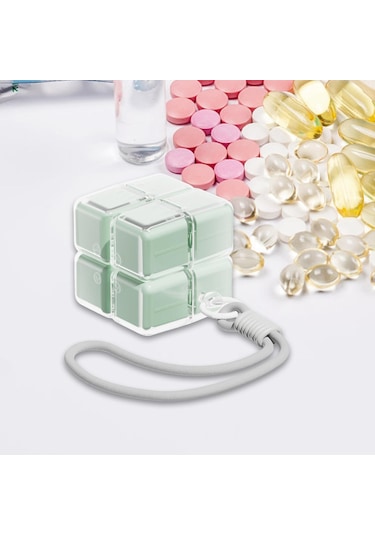 Suntek Seyahat Için Çok Yönlü İlaç Kutusu, Çanta Ve Sırt Yeşil