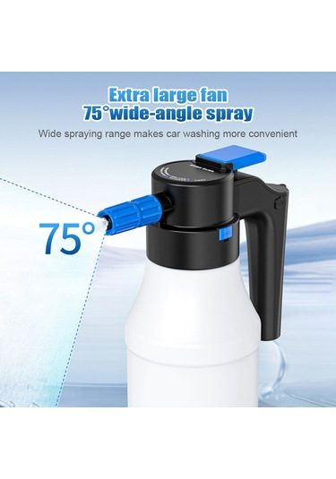Mufunye Elektrikli Araba Yıkama Köpük Tabancası 1.5l Büyük Kapasiteli Araba Köpük Püskürtücü Basınçlı Yıkama Köpük Topu 6 Araba Kamyon Bahçe Ev Temizliği
