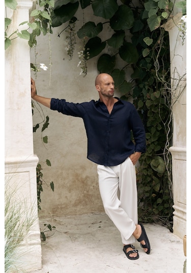 Ales Ekru Erkek Pantolon Ekru