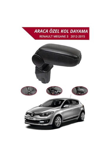 Renault Megane 3 Araca Özel Kol Dayama Kolçak Vidasız Montaj