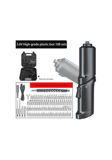 Tcherchi CT11749 High-End Şarj Edilebilir Çok Fonksiyonlu Katlanır Elektrikli Tornavida Seti