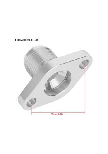 Wezone T3 T4 Gt40 Turbin Yağ Geri Dönüş Flanşı - T6061 Alüminyum, An12 Bağlantı, M8 Cıvata, Sızıntı Engellli