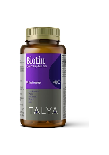 Talya Biotin İçeren Takviye Edici Gıda 60 Kapsül