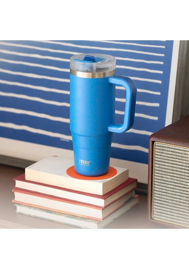 Tyeso Qq Termos Sızdırmaz Pipetli Çift Duvarlı Vakumlu 900ml TS-8866M