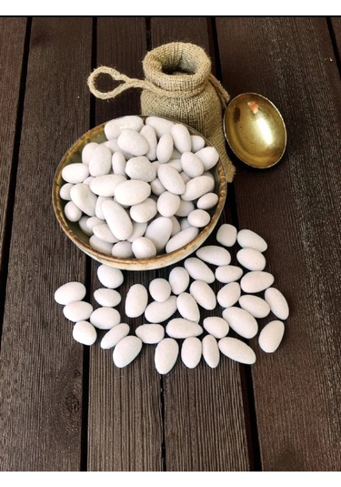 Midyatgökalp Mardin Yöresel Badem Şekeri Beyaz 1000 Gr