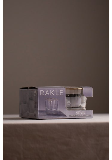 Rakle Star 4'lü Su Bardağı Seti 300 Cc Renkli