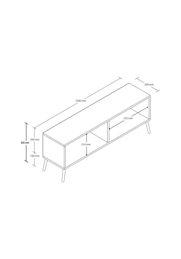 4052 Next 150 Cm Tv Ünitesi Beyaz Beyaz
