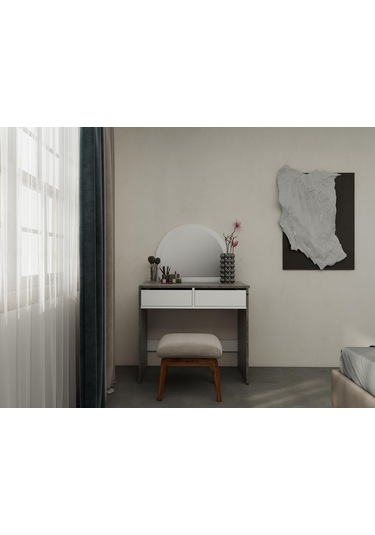 Huzur Makyaj Masası Hanoi-beyaz Beyaz
