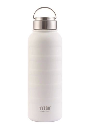 Paslanmaz Çelik Termos Su Şişesi 360ml Vakumlu Kapak Beyaz İthal Ürün Beyaz