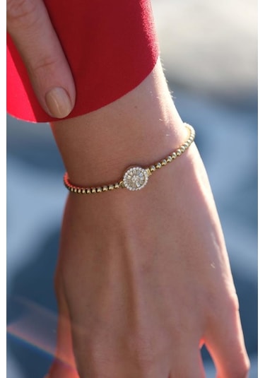 Altın Yuvarlak Baget Bileklik