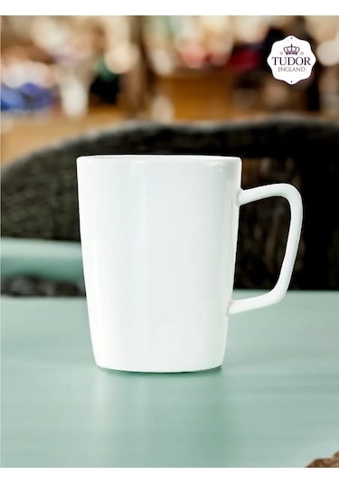 Tudor England Porselen Çay Kupaları, 355 Ml, 2 Parça Set 418601060 Beyaz