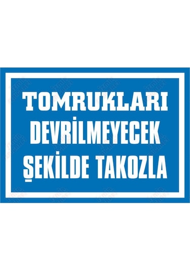 Tomrukları Devrilmeyecek Şekilde Takozla