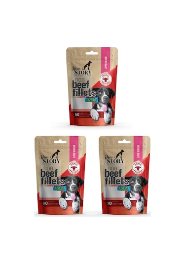 Dog Beef Fillets 3x80gr. Biftekli, Köpek Ödül Maması