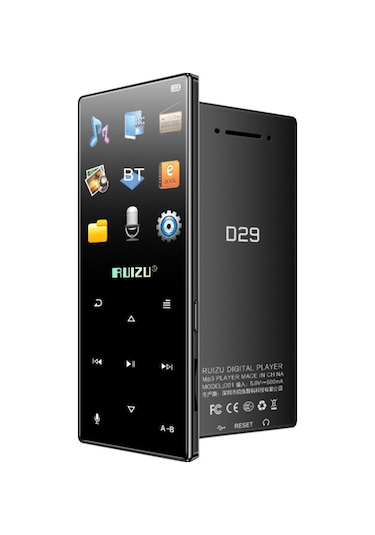 Reedark Ruızu D29 Bt Mp3 Taşınabilir Müzik Video Oynatıcısı Kayıpsız Ses Müzik Çalar 1.8 İnç Tft E