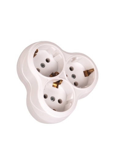 2 Adet 300-000-707 Topraklı Golyat Fiş Priz Diğer