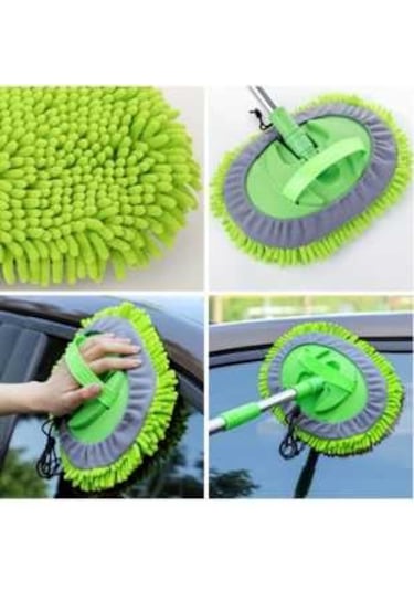 Temizcan Tedarik Araba Yıkama Temizleme Fırçası Mopu + Yedek Mop