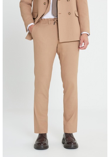 Ac&Co / Altınyıldız Classics Erkek Cml Slim Fit Dar Kesim Kırlangıç Yaka Beli Bağlamalı Çizgili Esnek Kruvaze Takım Elbise Cml Camel Ac&Co / Altınyıldız Classics Erkek Cml Slim Fit Dar Kesim Kırlangıç Yaka Beli Bağlamalı Çizgili Esnek Kruvaze Takım Elbise Cml Camel