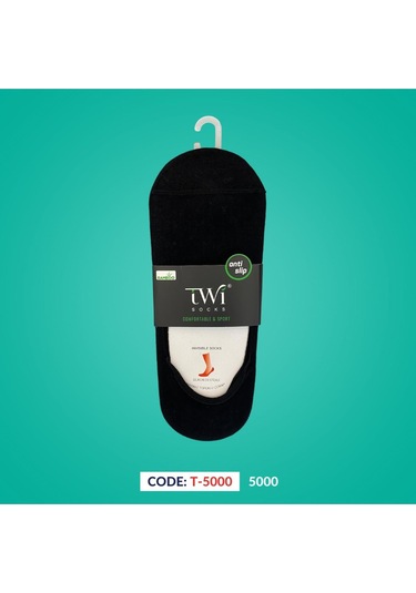 Twisocks Premıum Bambu Babet Erkek Çorap 12'li - Siyah