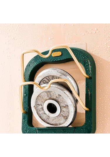 Suntek Tencere Kapakları Tutucu Duvar Dolabı Kapı Kiler Yeşil Yeşil