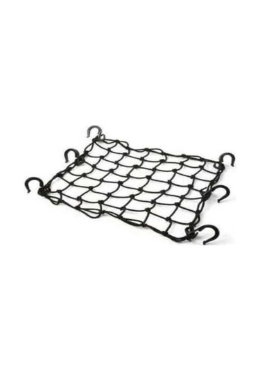 Pazly Motosiklet Ve Atv İçin 40x40 Cm Esnek Çanta Filesi - 6 Kancalı Güvenli Taşıma Ağı