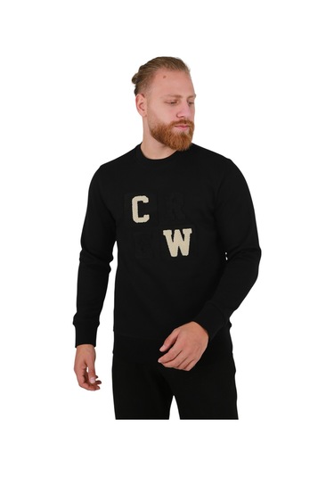 Brango Erkek Sweatshirt 90062-m Sİyah