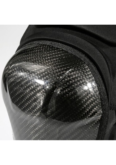 Novahub Yüksek Dayanıklılık Mdl1019 Karbon Fiber Korumalı Motosiklet Dizliği Siyah Siyah