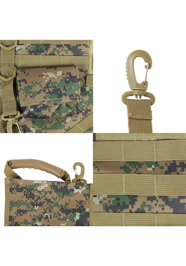 Mufunye Jungle Dijital Askeri Depolama Çanta - Outdoor Aktivite İçin Hafif, Dayanıklı Ve Çok Fonksiyonlu Askeri Çanta Haki