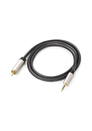 Ugreen 3,5 Mm - Rca Ses Kablosu Xiaomi Mi 1/2 Tv Dijital Spdıf Kablosu, Uzunluk: 2 M Siyah
