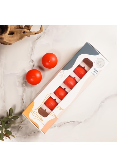 Mitr Kırmızı Suda Yüzen Mum Çok Renkli