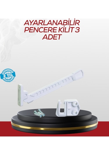 Nrzsnt İçe Açılan Camlar İçin Emniyet Kilidi Seti 3 Lü