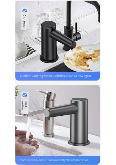 Xurunkeji Tezgah Üstü Lavabo Musluğu Sabunluk Kızılötesi İndüksiyon Otomatik Sabunluk Banyo Sabunlukları Sıvı Gümüş Gümüş