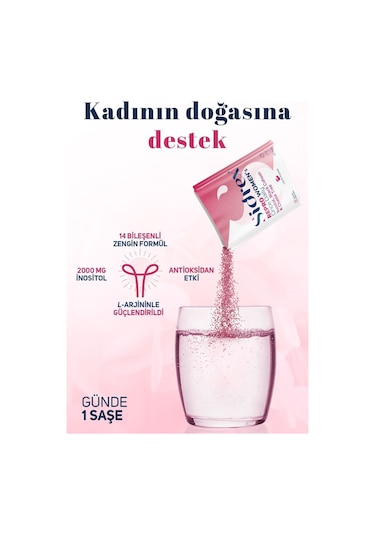 Sidrex Repro Women's Once Daily Inositol İçeren Takviye Edici Gıda 30 Saşe