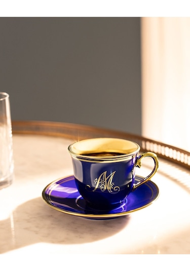 Madame Coco Lena 4'lü Kahve Fincan Seti - Renkli - 90 ml Renkli