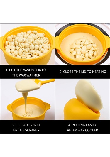 Suntek Silikon Ağda Isıtıcı Astar Balmumu Eritme Kabı Sarı