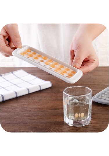 Sones Yaratıcı Mini Top Şeklinde 27 Izgaralı Buz Kalıbı, Rastgele Renk Teslimatı Diğer