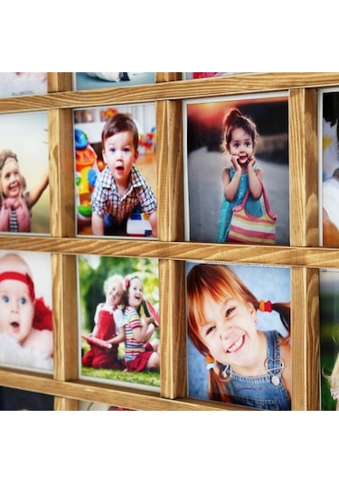Ahşap Çerçeve Fotoğraf Çerçevesi Kolaj Çerçeve