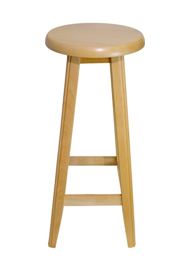 El Yapımı Doğal Ahşap Yuvarlak Tabure 60 Cm Şık Ve Dayanıklı Natural