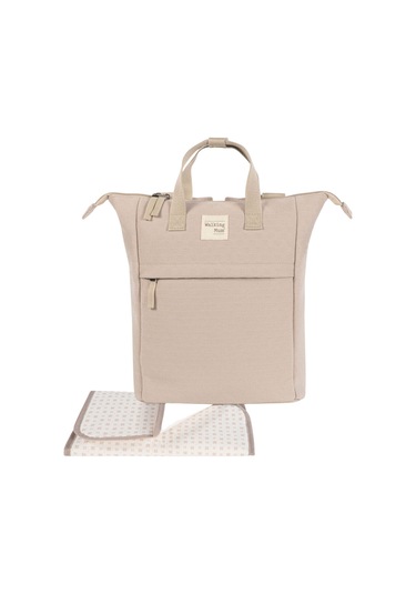 Walking Mum Eco Mum Bebek Bakım Sırt Çantası Apricot Bej