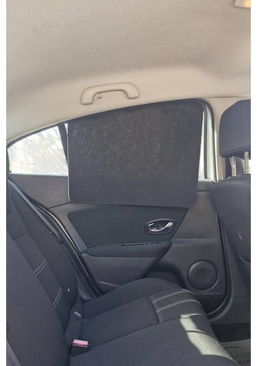 Oto Güneşlik Perde Yan Cam Güneş Önleyici 2 Adet Siyah Keçe