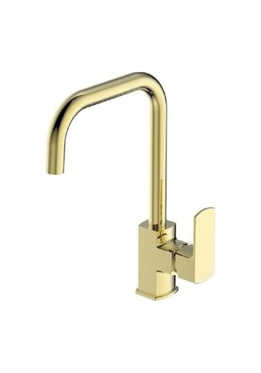 Qua Clara Kuğu Borulu Lavabo Bataryası Altın