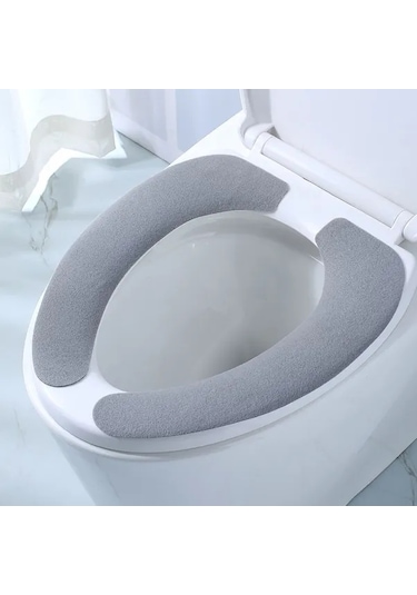 Maxaccess Yıkanabilir Tuvalet Klozet Kapağı Kışlık Sıcak Minderi Rahat Büyük Boy Mavi Mavi