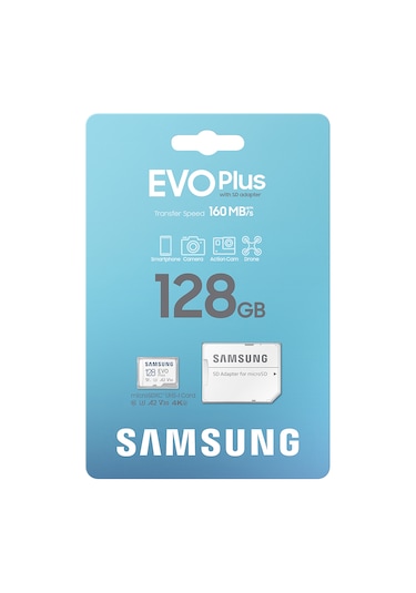 Samsung Evo Plus MB-MC128SA/TR 128 GB Micro SD Hafıza Kartı