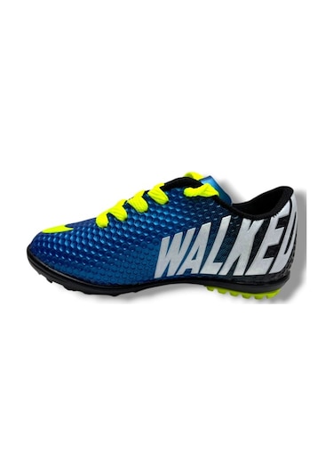 Walked 401-26 Erkek Halı Saha Ayakkabı Mavi Sarı 45-47 Mavi 