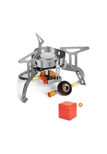 Pazly Rüzgara Dayanıklı Kamp Ocağı: Taşınabilir Ve Pratik Yemek Pişirme Çözümü, Gümüş Renk Gümüş